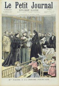 Madame Faure Fourcaden päiväkodissa, "Le Petit Journal", 5. huhtikuuta 1896